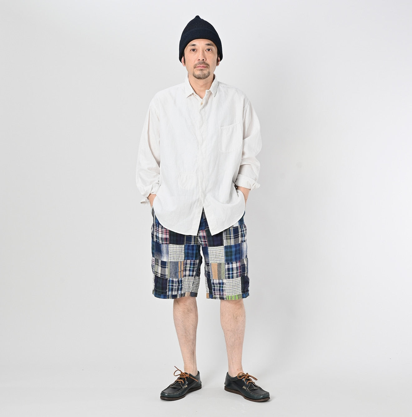 45R Botanical Dyed Linen 908 Ocean Shirt - Image 7