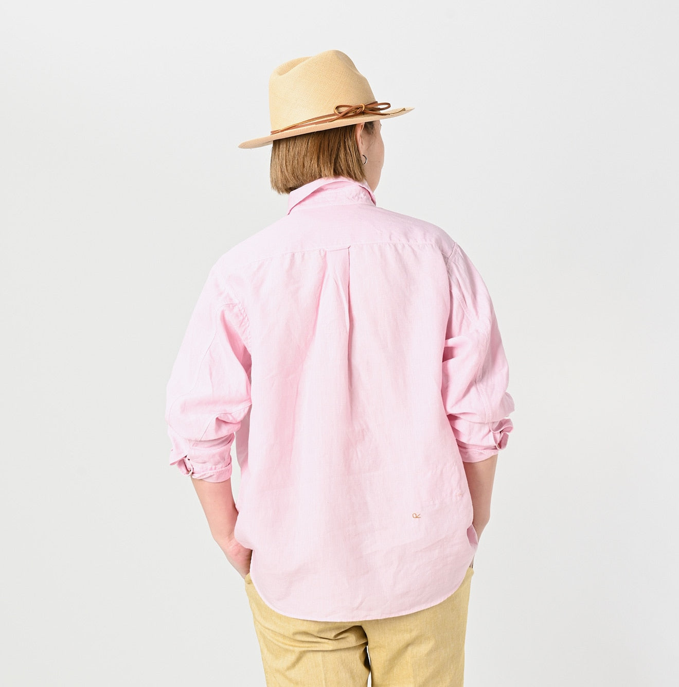 45R Botanical Dyed Linen 908 Ocean Shirt - Image 10