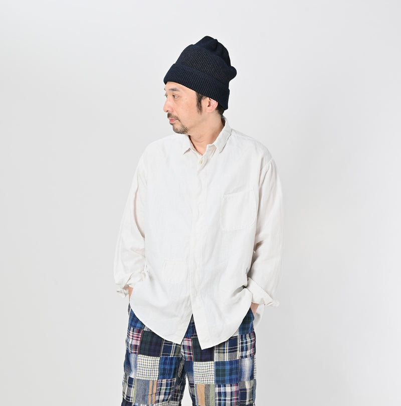 45R Botanical Dyed Linen 908 Ocean Shirt - Image 11