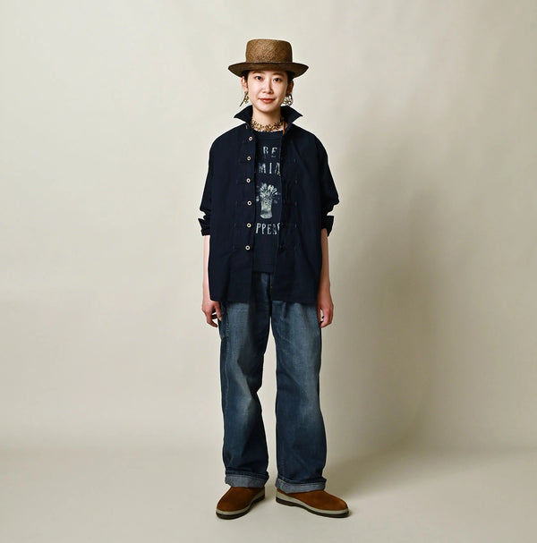 45R Indigo Batiste 908 8-knot Shirt