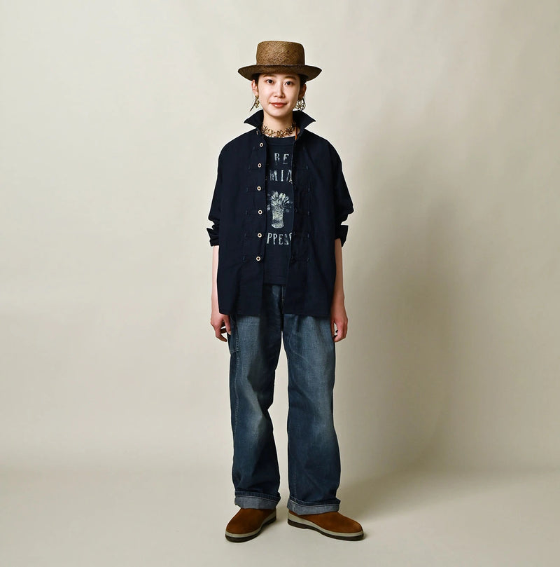 45R Indigo Batiste 908 8-knot Shirt - Image 3