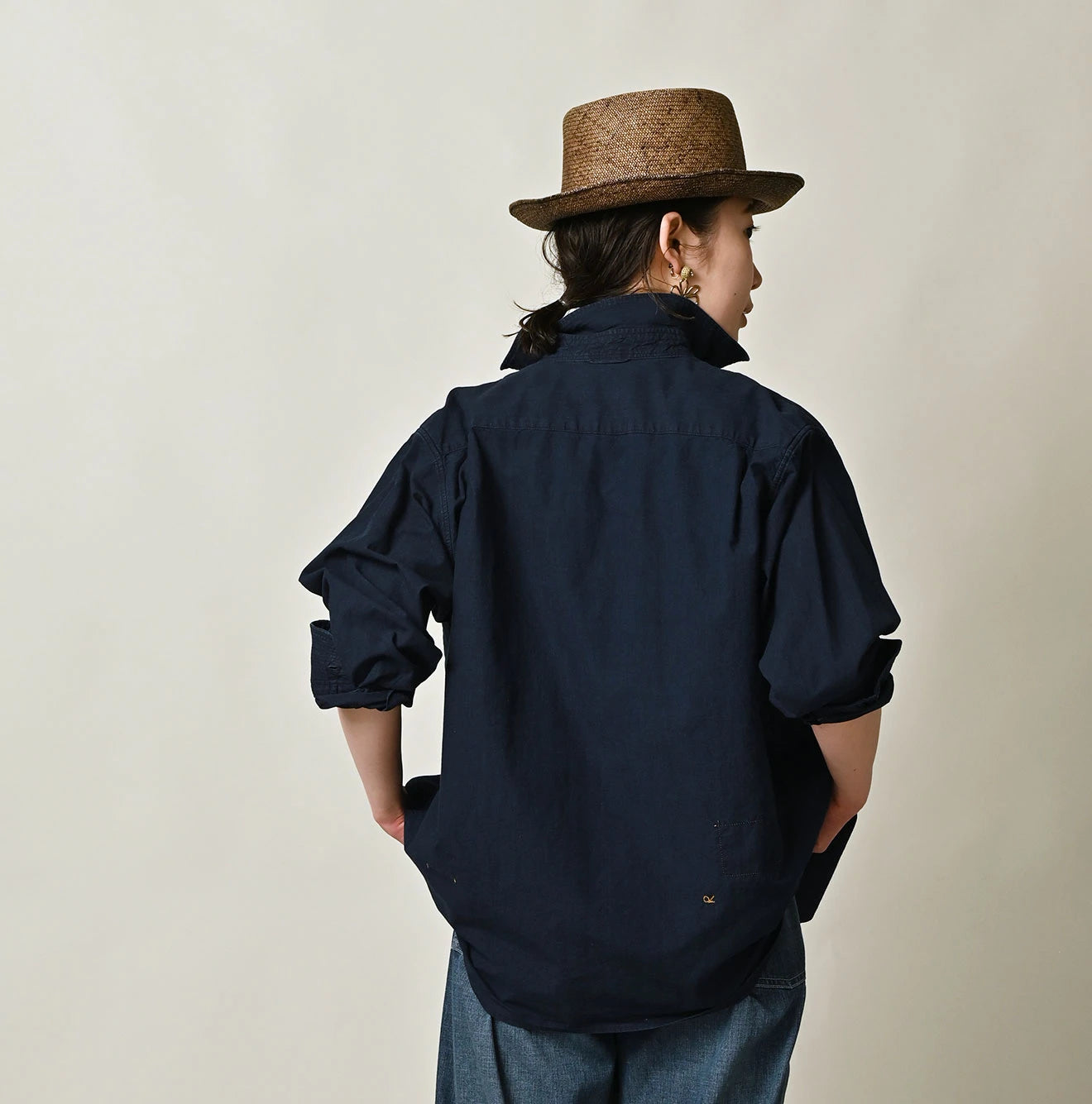45R Indigo Batiste 908 8-knot Shirt - Image 9