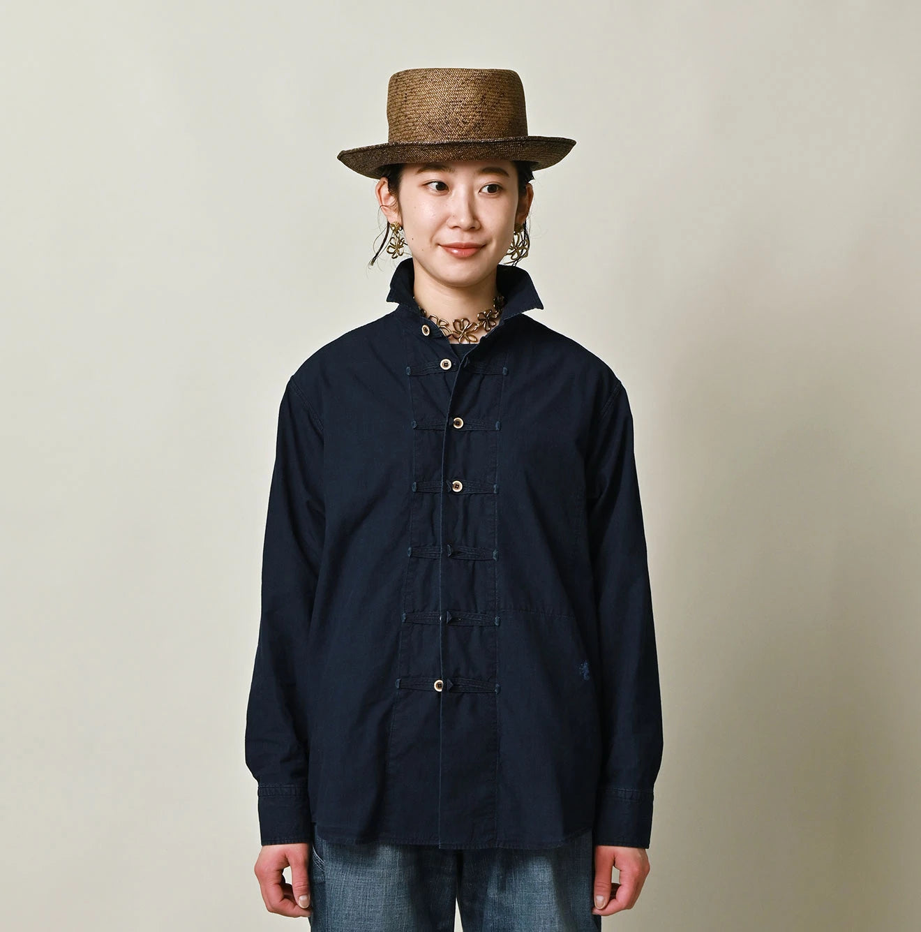 45R Indigo Batiste 908 8-knot Shirt - Image 10