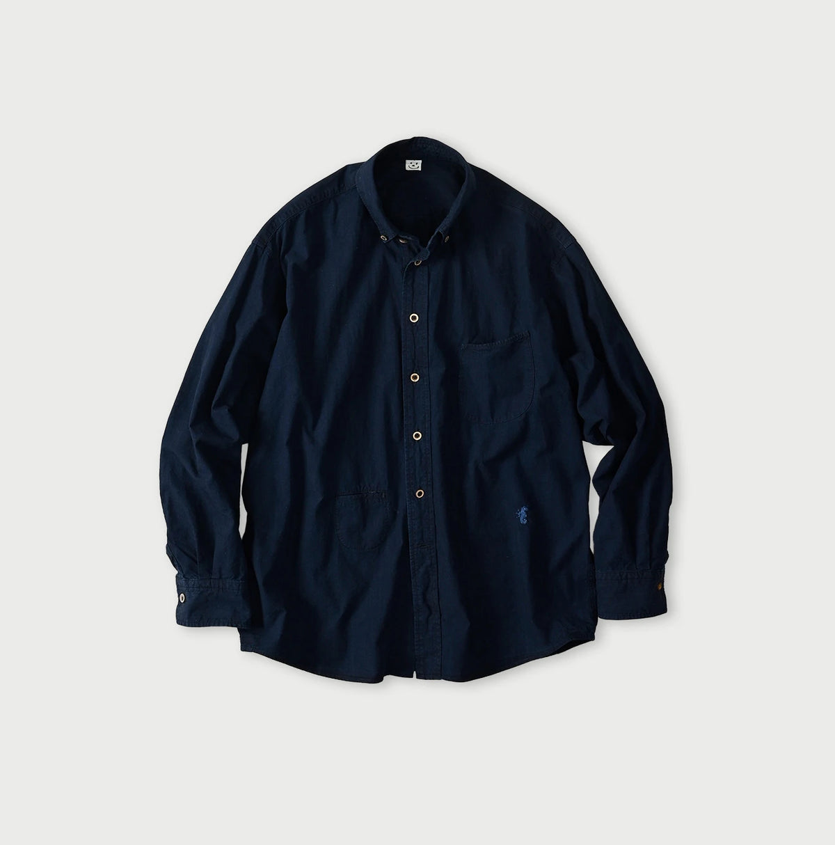 45R Indigo Batiste 908 Ocean Shirt