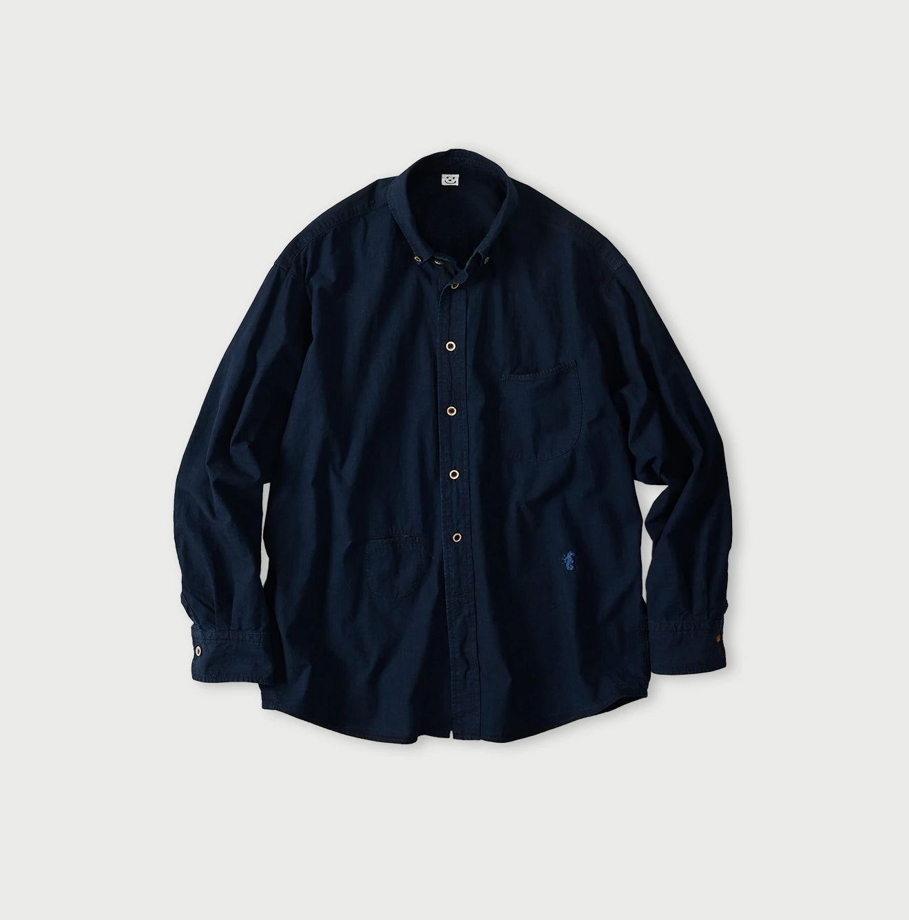 45R Indigo Batiste 908 Ocean Shirt - Image 1