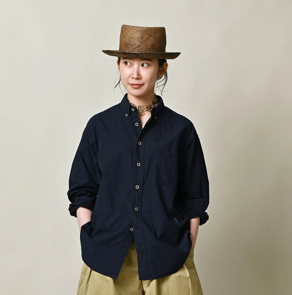 45R Indigo Batiste 908 Ocean Shirt