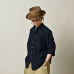 45R Indigo Batiste 908 Ocean Shirt