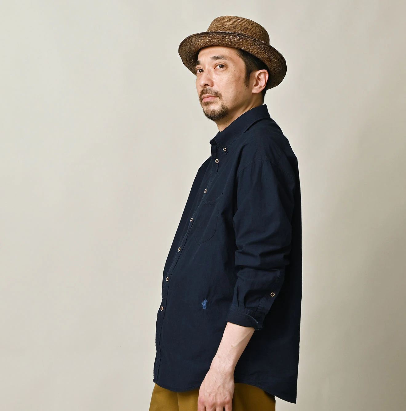 45R Indigo Batiste 908 Ocean Shirt - Image 5