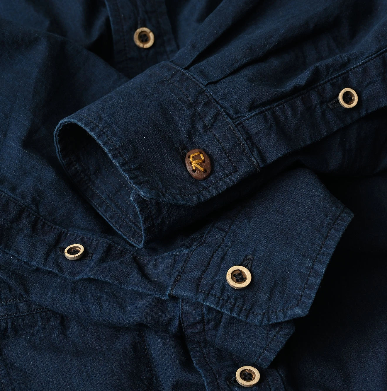 45R Indigo Batiste 908 Ocean Shirt - Image 19