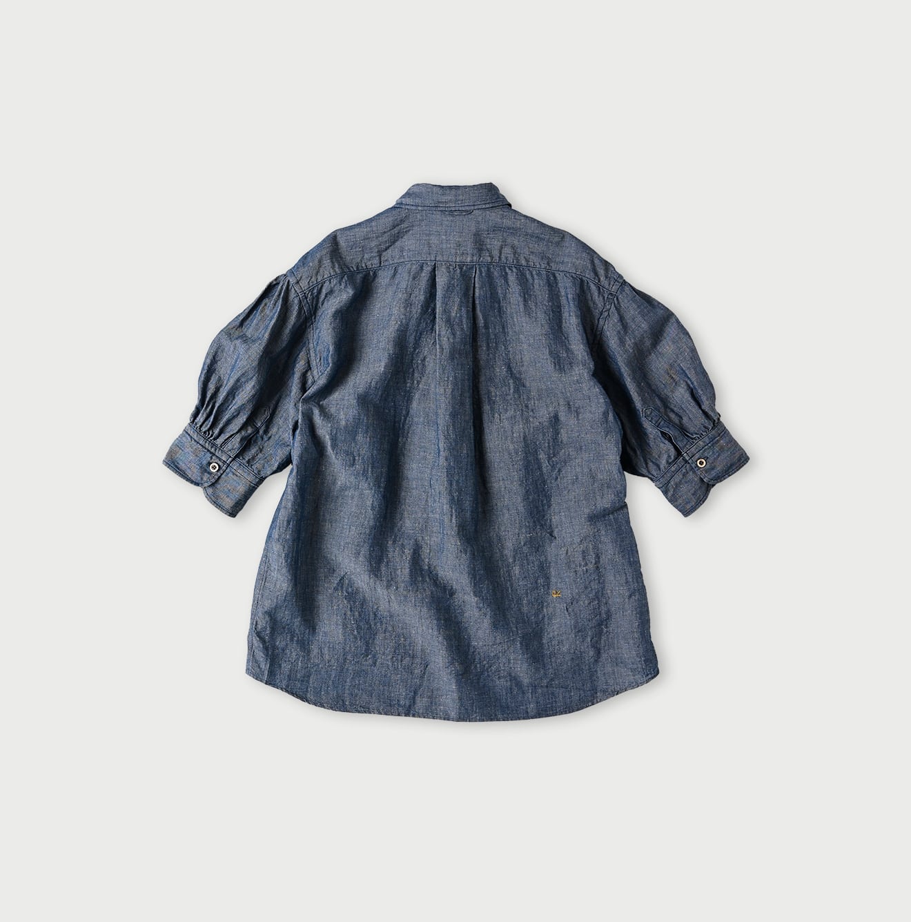 45R Cotton Linen Dungaree Cuppe Shirt Nou