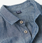 45R Cotton Linen Dungaree Cuppe Shirt Nou