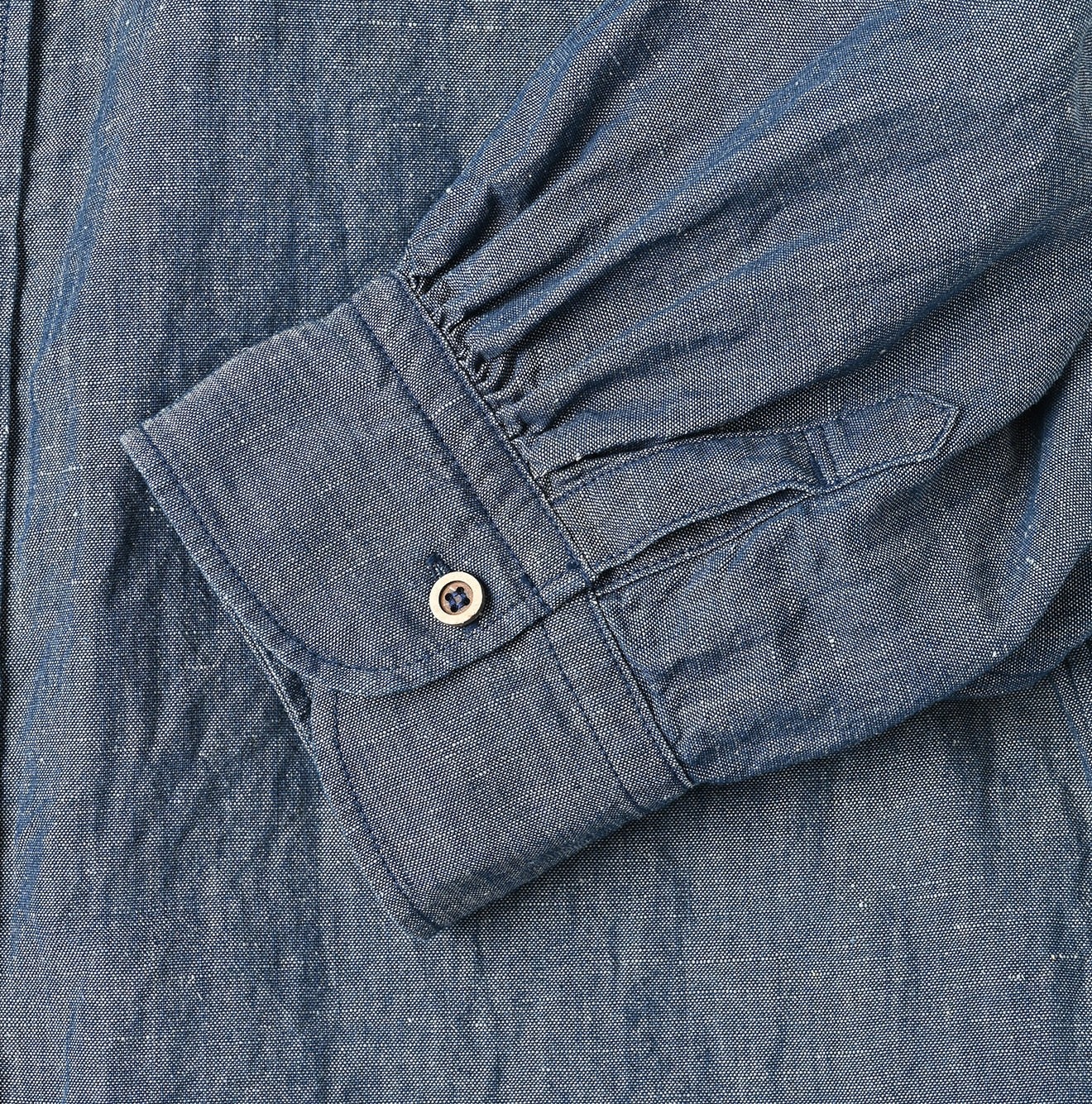 45R Cotton Linen Dungaree Cuppe Shirt Nou