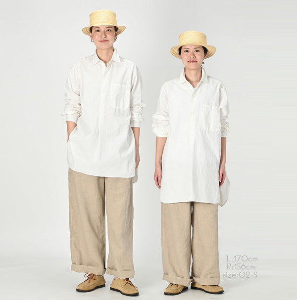 Khadi Oxford 908 Grandpa Pullover Shirt - 45R by 45rpm studio