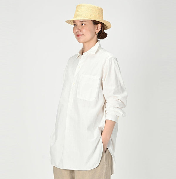 Khadi Oxford 908 Grandpa Pullover Shirt - 45R by 45rpm studio