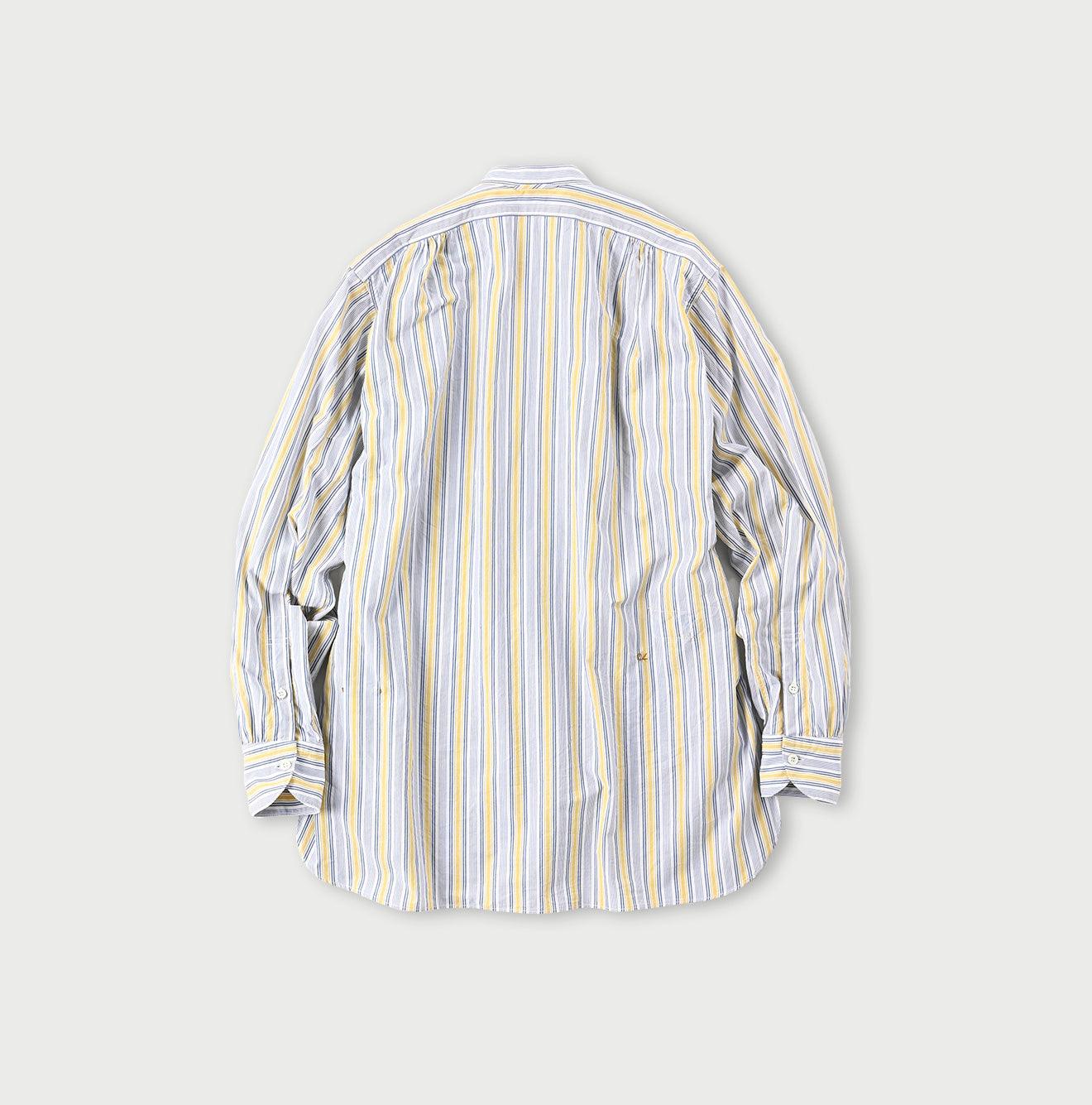 【schott） Stripe shirting natural shirt SH2413_BLK_FRT3.jpg