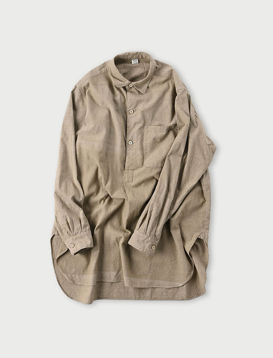 Khadi Oxford 908 Grandpa Pullover Shirt