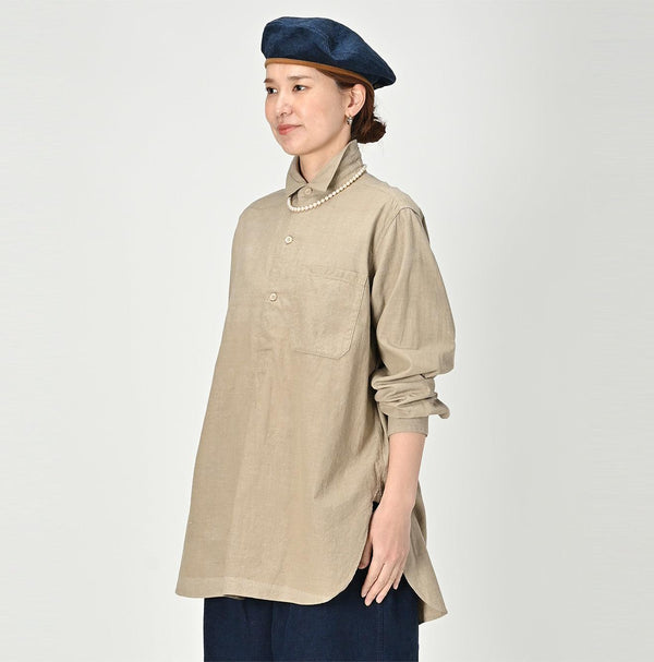 Khadi Oxford 908 Grandpa Pullover Shirt - 45R by 45rpm studio