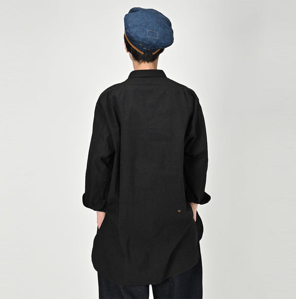 Khadi Oxford 908 Grandpa Pullover Shirt - 45R by 45rpm studio