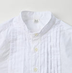 Batiste 908 Pintuck Stand Collar Shirt - 45R by 45rpm studio