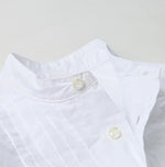 Batiste 908 Pintuck Stand Collar Shirt - 45R by 45rpm studio