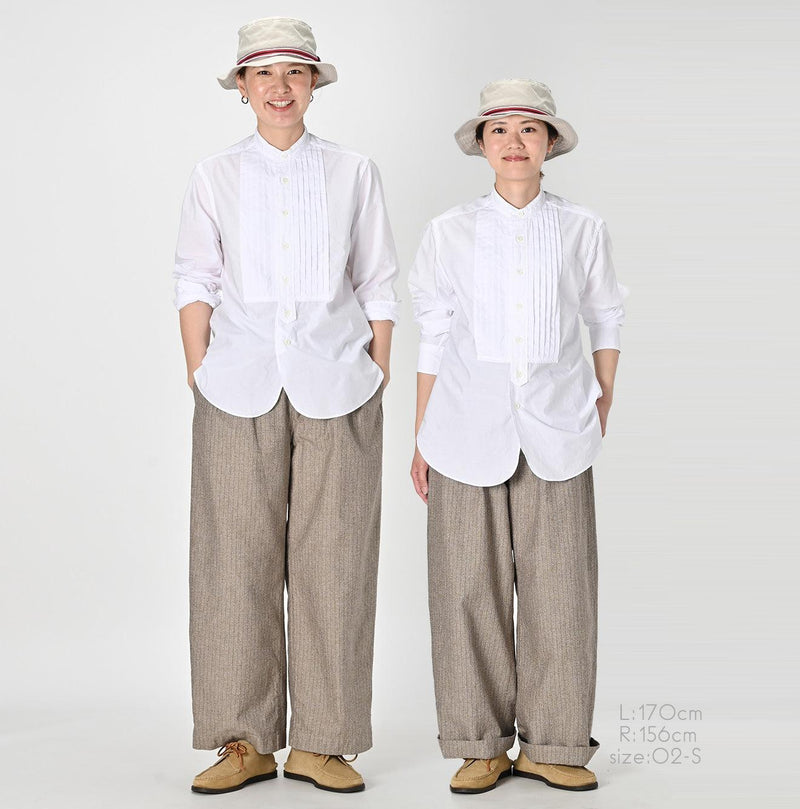 Batiste 908 Pintuck Stand Collar Shirt - 45R by 45rpm studio - Image 17