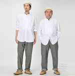 Batiste 908 Pintuck Stand Collar Shirt - 45R by 45rpm studio