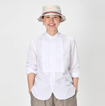 Batiste 908 Pintuck Stand Collar Shirt - 45R by 45rpm studio