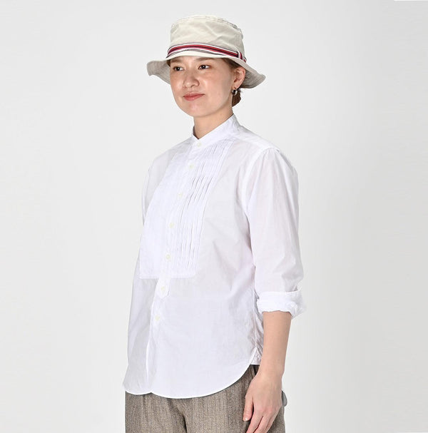 Batiste 908 Pintuck Stand Collar Shirt - 45R by 45rpm studio