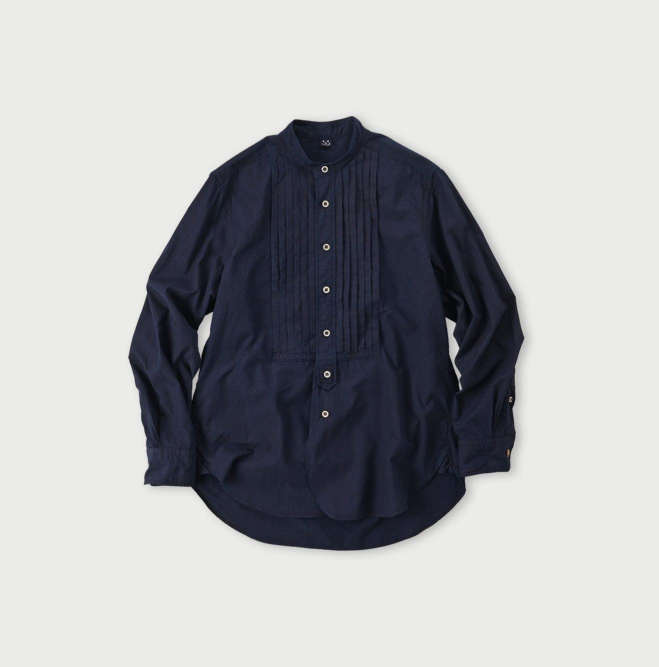 Indigo Batiste 908 Pintuck Stand Collar Shirt - 45R by 45rpm studio - Image 1