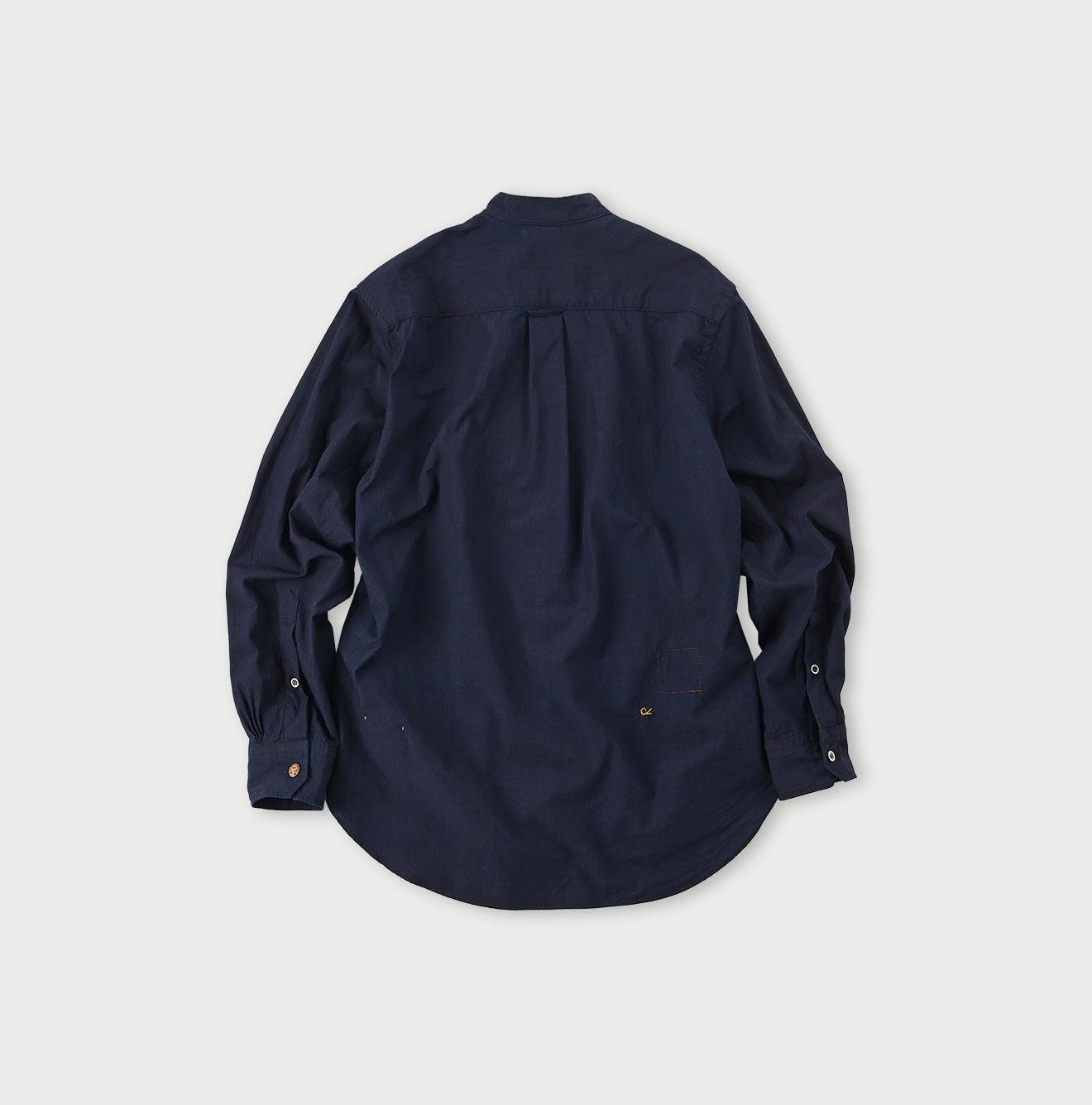 Indigo Batiste 908 Pintuck Stand Collar Shirt - 45R by 45rpm studio - Image 8