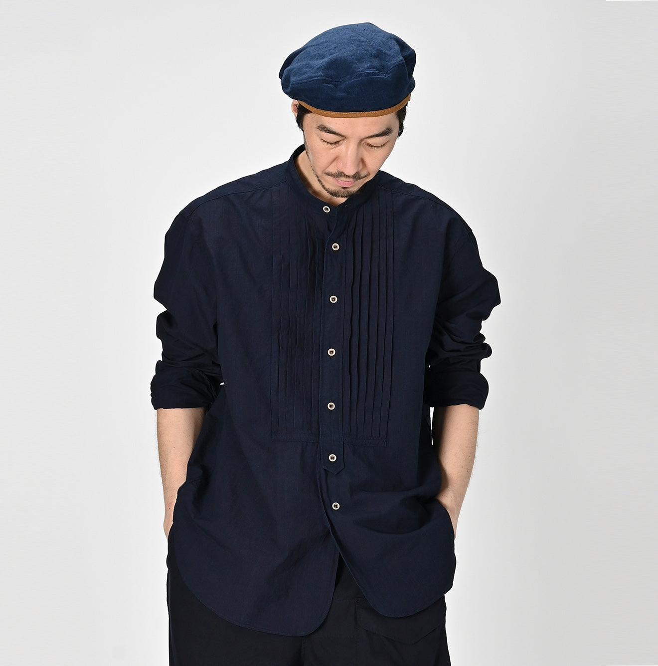 Indigo Batiste 908 Pintuck Stand Collar Shirt - 45R by 45rpm studio - Image 5