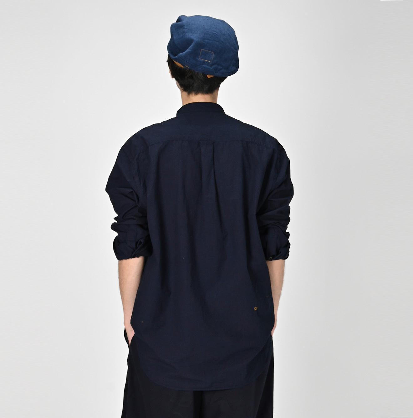 Indigo Batiste 908 Pintuck Stand Collar Shirt - 45R by 45rpm studio - Image 7