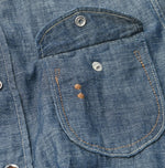 Indigo Dungaree Denim 908 Eastern Shirt Nou - 45R by 45rpm studio