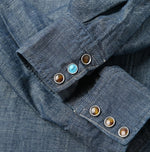 Indigo Dungaree Denim 908 Eastern Shirt Nou - 45R by 45rpm studio