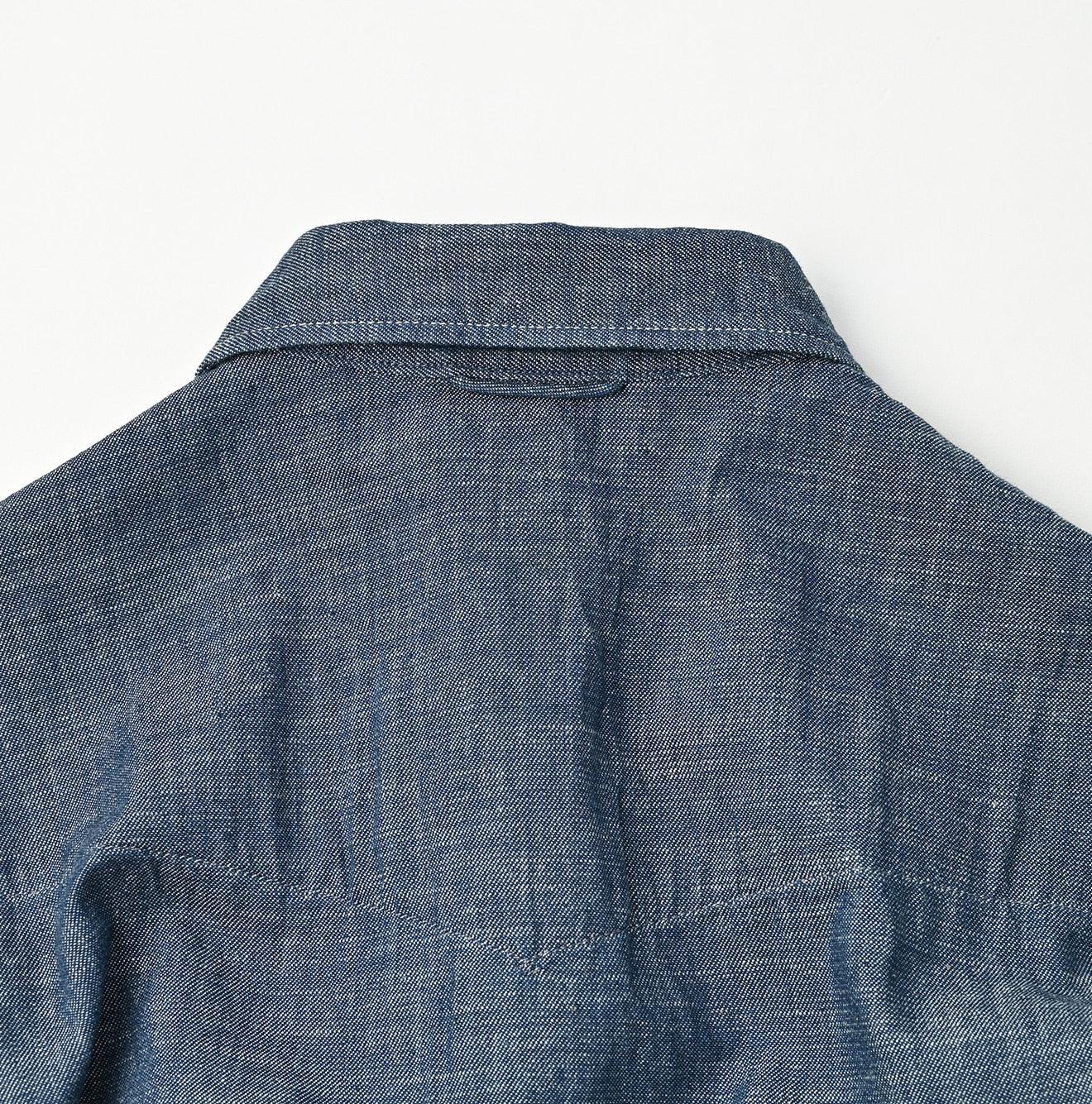 Indigo Dungaree Denim 908 Eastern Shirt Nou - 45R by 45rpm studio - Image 16