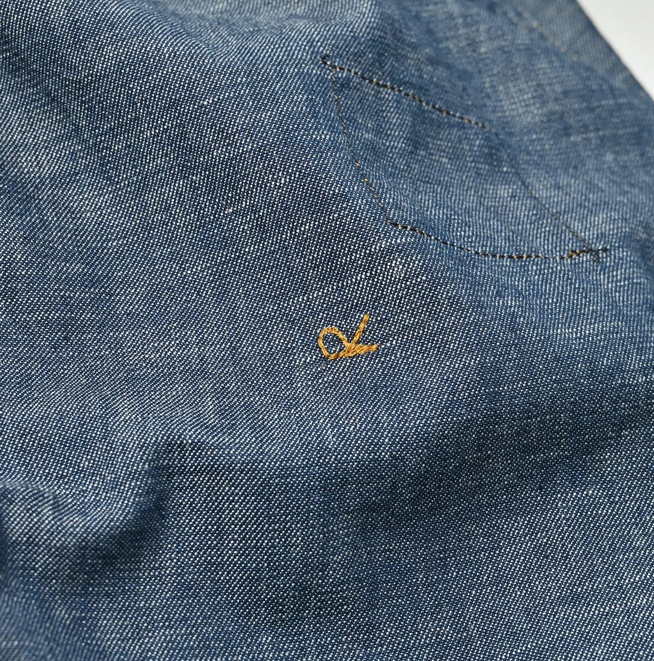 Indigo Dungaree Denim 908 Eastern Shirt Nou - 45R by 45rpm studio - Image 17