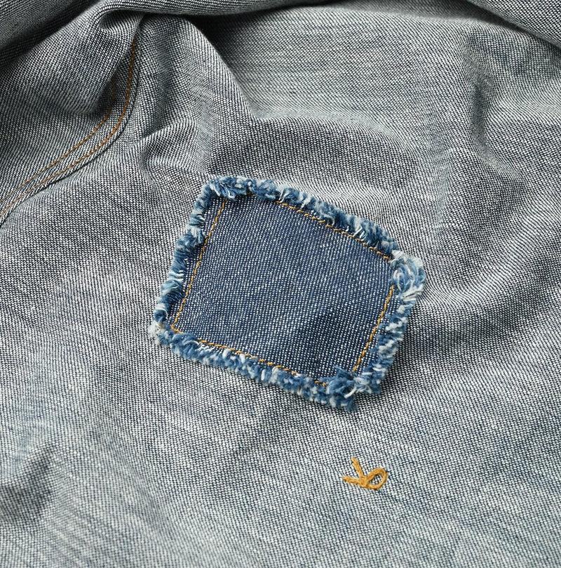 Indigo Dungaree Denim 908 Eastern Shirt Nou - 45R by 45rpm studio - Image 19