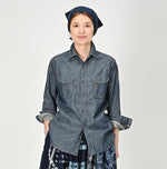 Indigo Dungaree Denim 908 Eastern Shirt Nou - 45R by 45rpm studio
