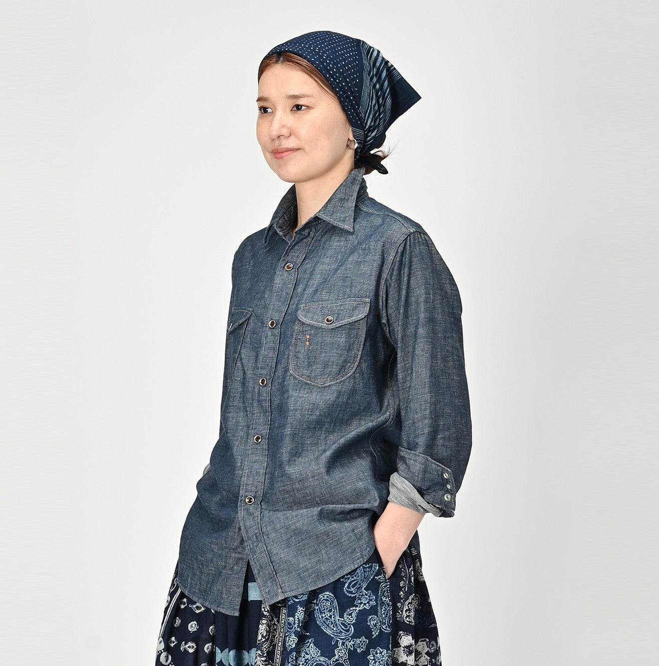 Indigo Dungaree Denim 908 Eastern Shirt Nou - 45R by 45rpm studio - Image 4