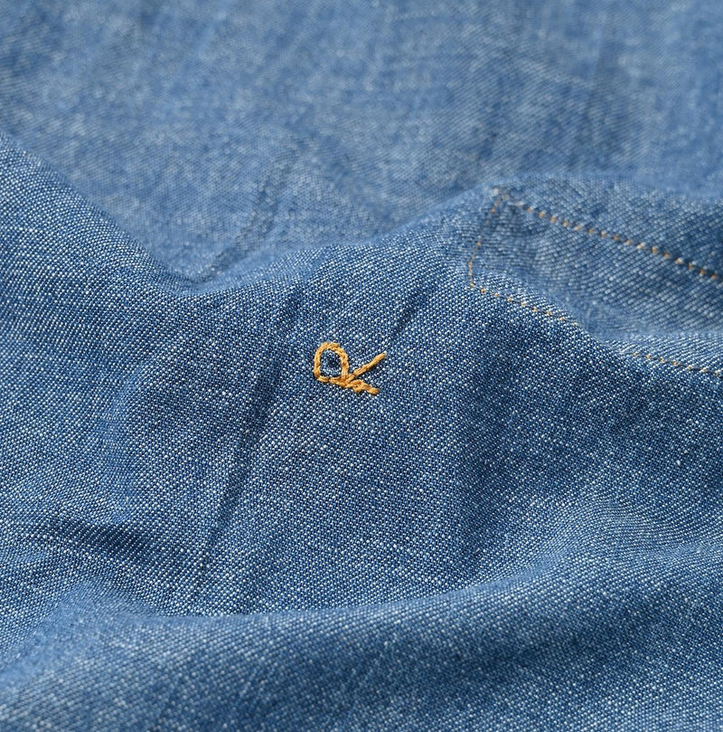 Indigo Dungaree Denim 908 Eastern Shirt Zyu - 45R by 45rpm studio - Image 17