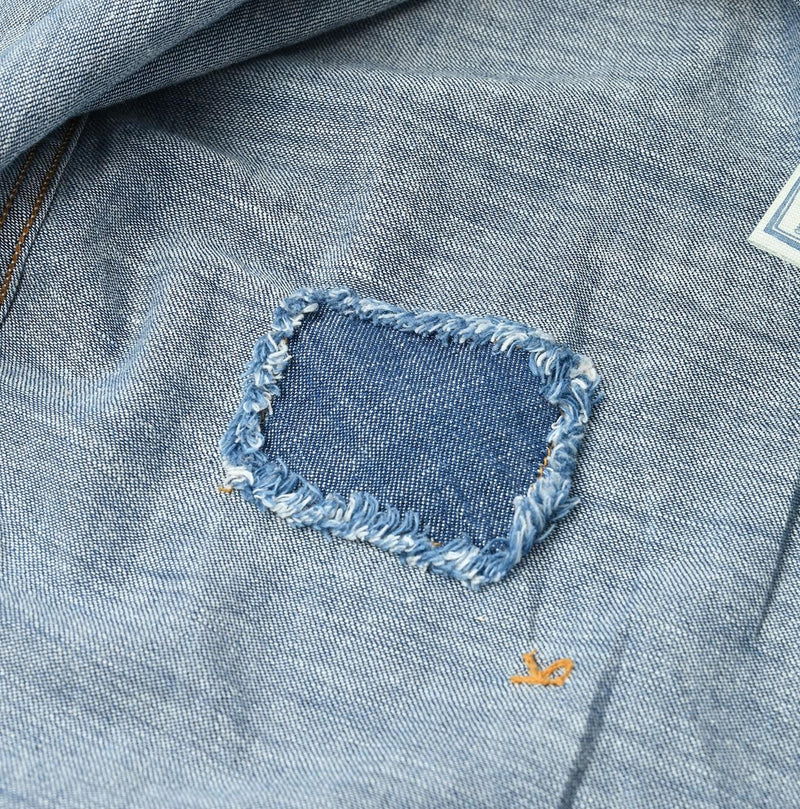 Indigo Dungaree Denim 908 Eastern Shirt Zyu - 45R by 45rpm studio - Image 19