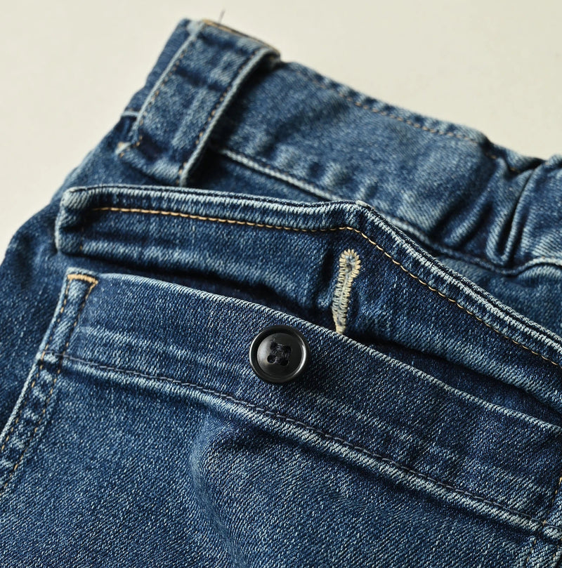 45R Mugihiko Denim Strech Pencil Skirt - Image 19