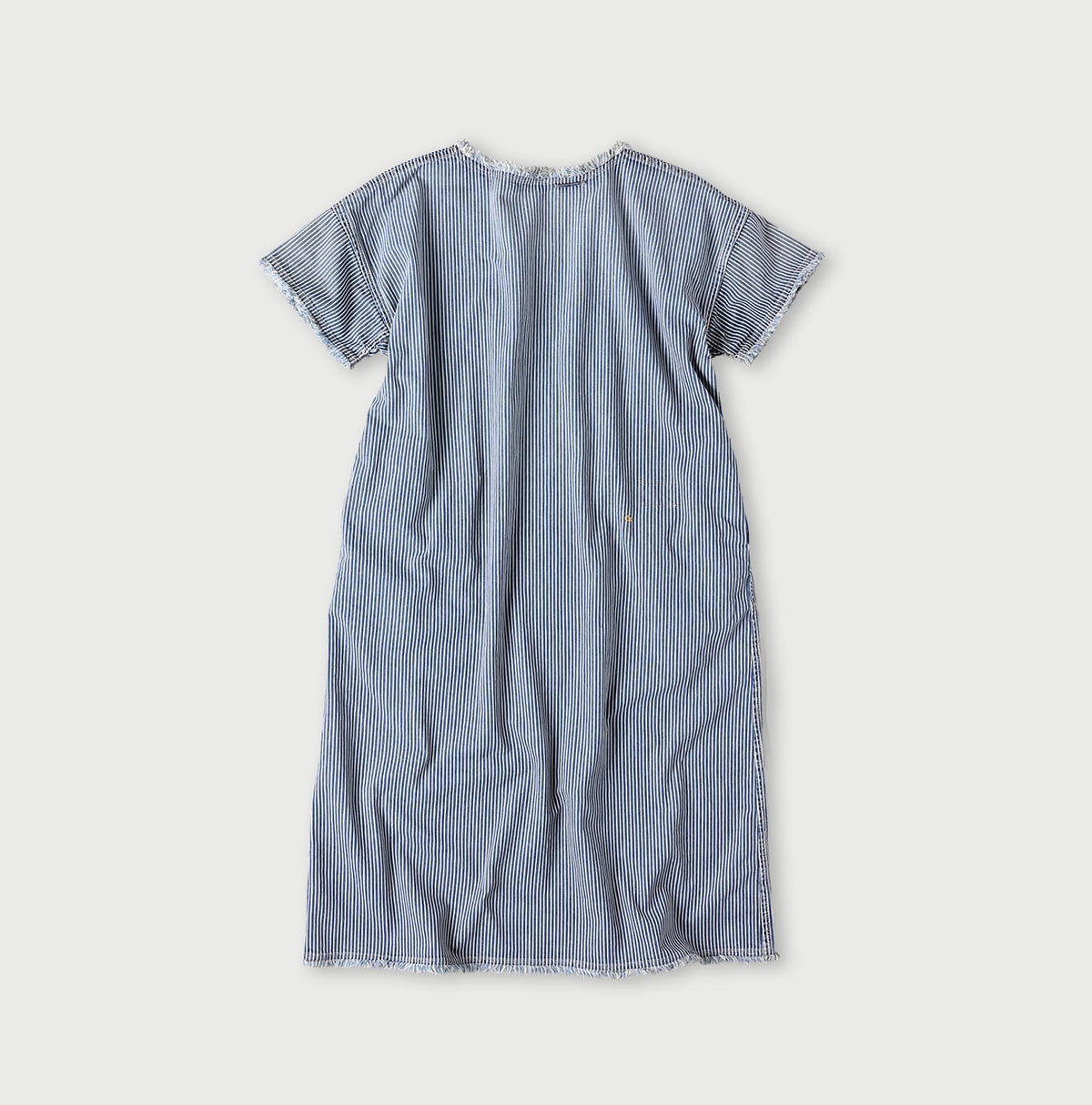 45R Rye Mugi Denim Fringed Dress Distressed