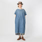45R Rye Mugi Denim Fringed Dress Distressed