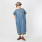 45R Rye Mugi Denim Fringed Dress Distressed