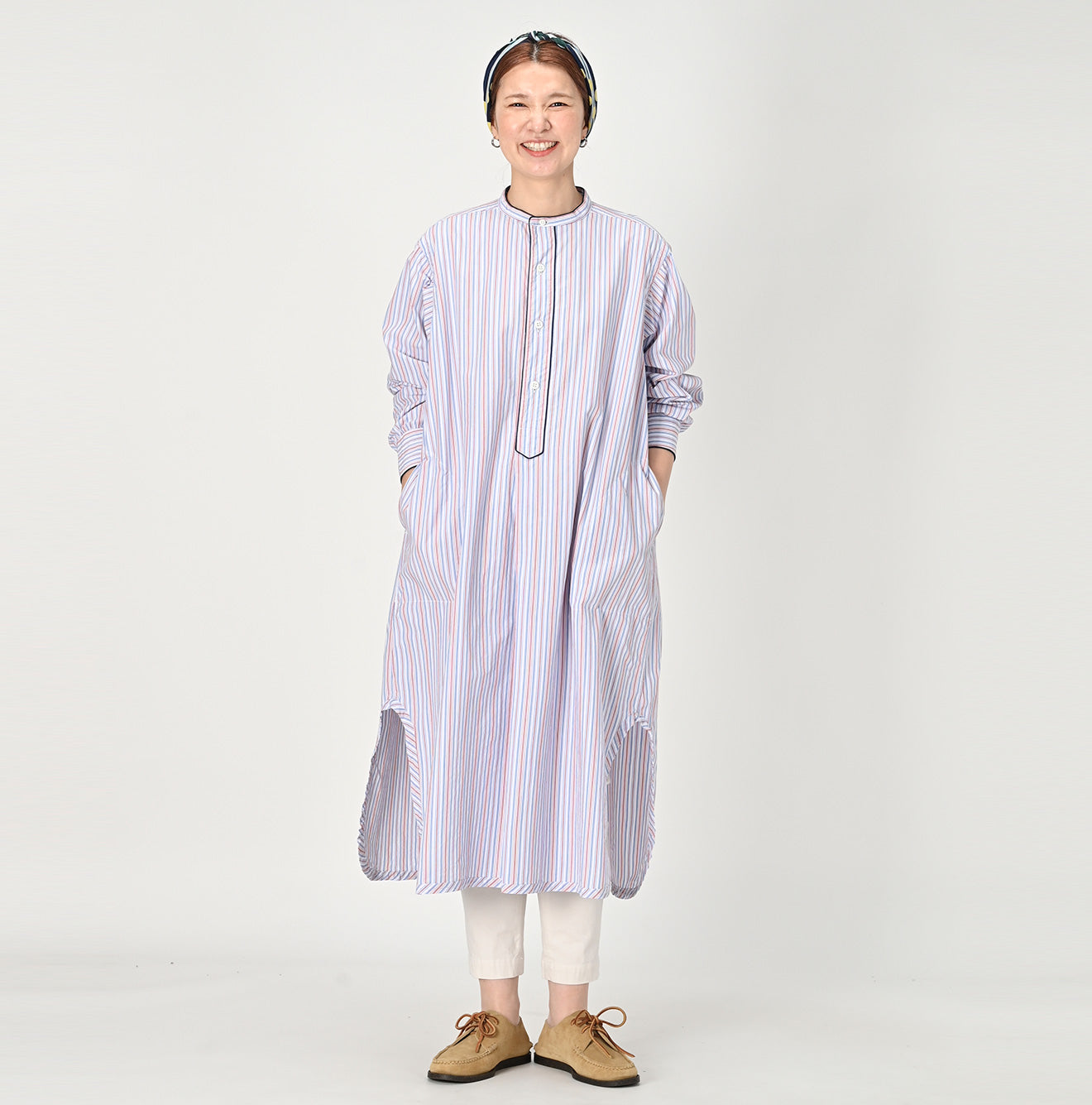 Damp Multi Stripe Pajama Dress – 45R Global