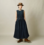 45R Mugihiko Denim Wrap Dress Zyu