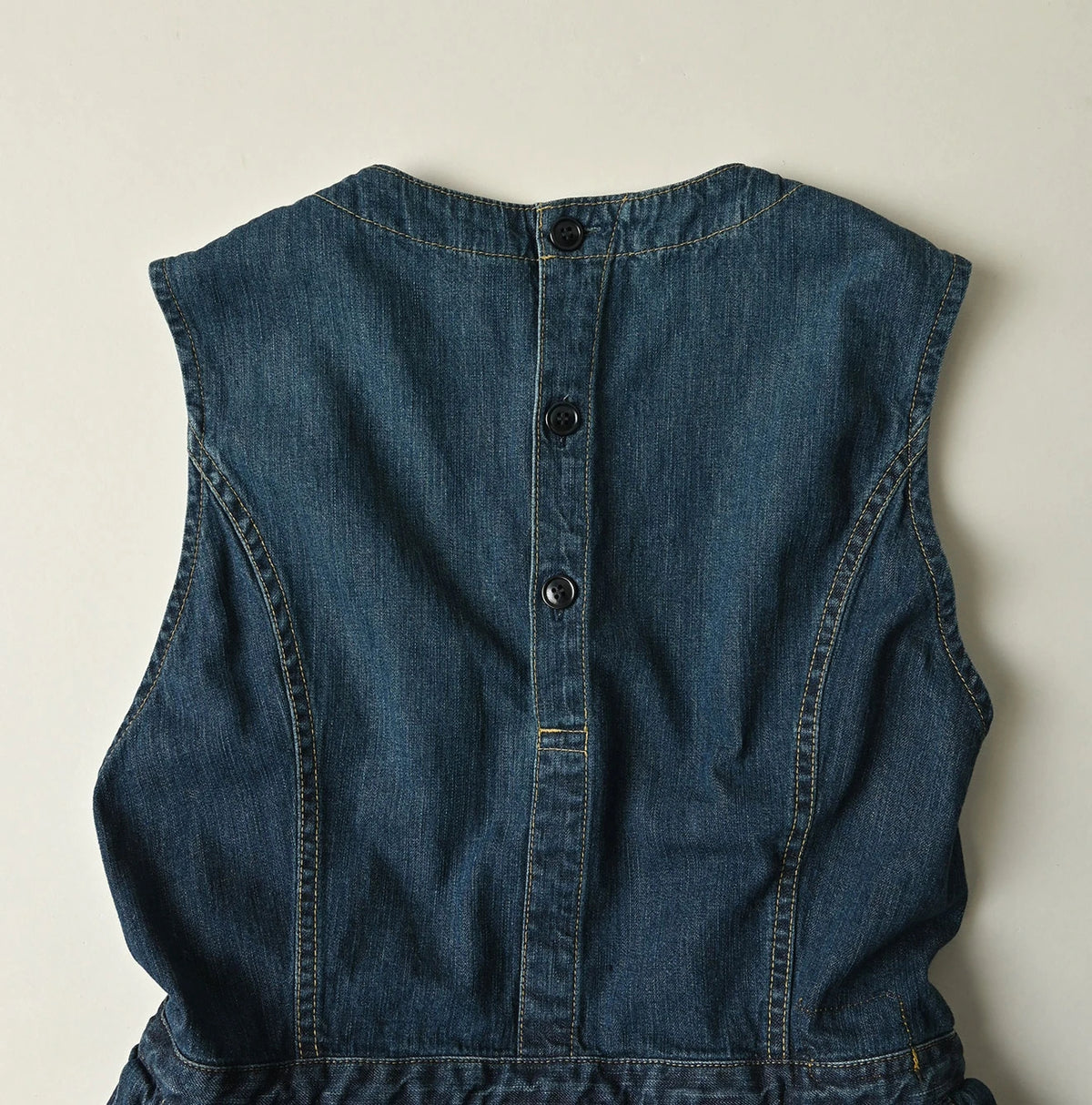 45R Mugihiko Denim Wrap Dress Zyu