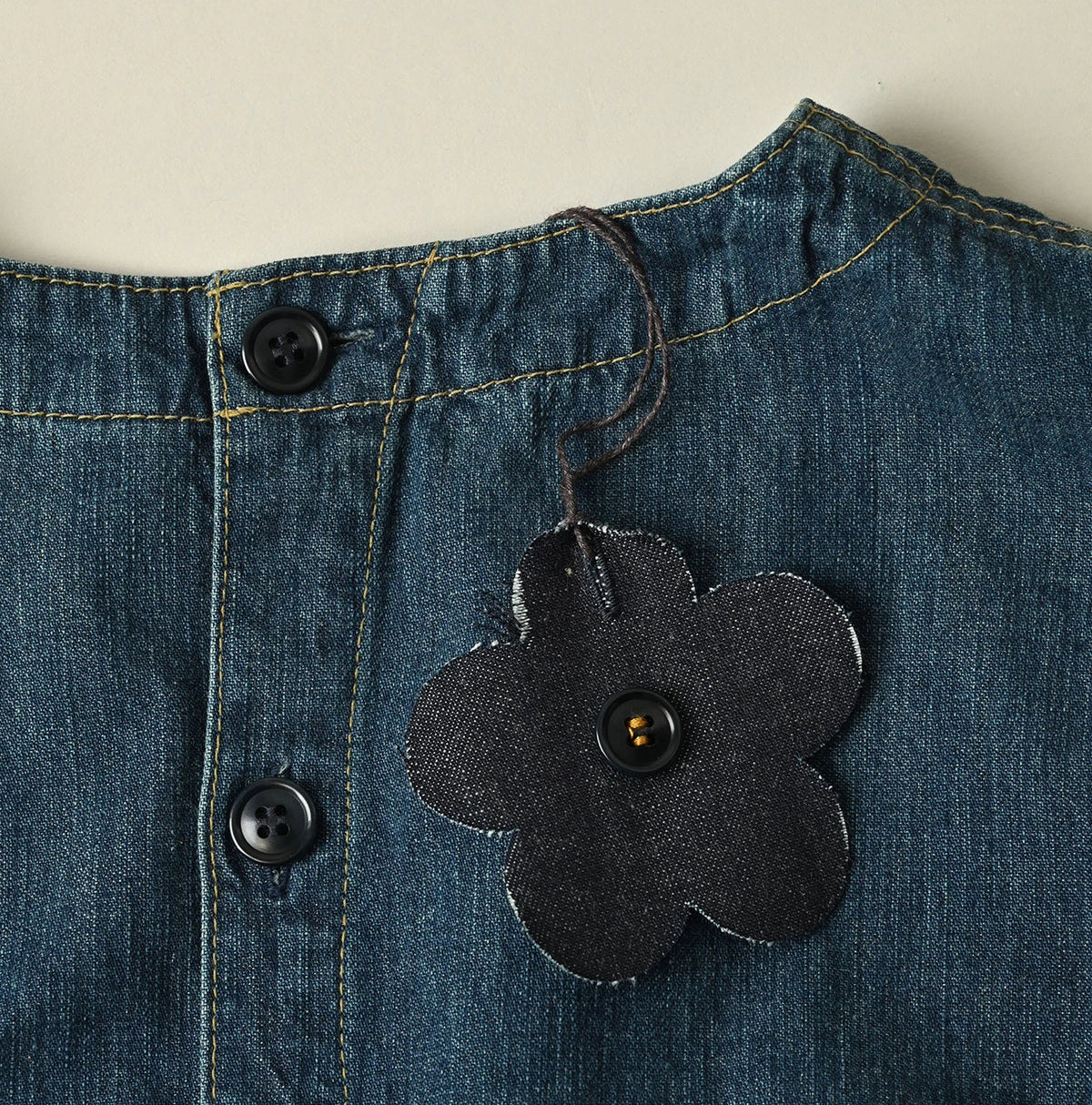 45R Mugihiko Denim Wrap Dress Zyu