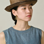 45R Mugihiko Denim Wrap Dress Tan